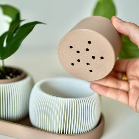 Trio Trama - Vasos Suculentas Com Drenagem