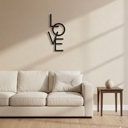 Quadro Love Minimal em ACM Fosco