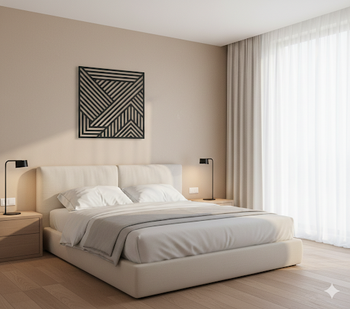 Quadro Geométrico Nexus em ACM Fosco