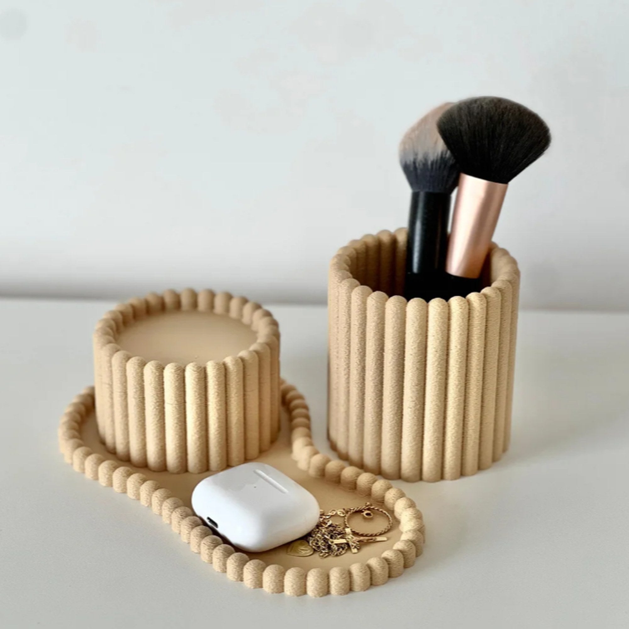 Bella Duo - Conjunto Porta Pincel Bandeja